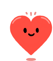 Gif animé coeur qui crie